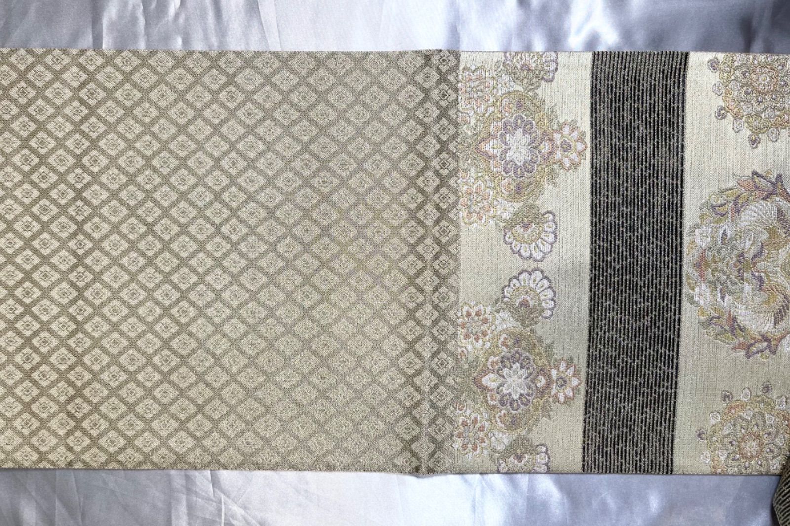 豪華絢爛綺麗美品長さ445cm横縞六通袋帯 - メルカリ