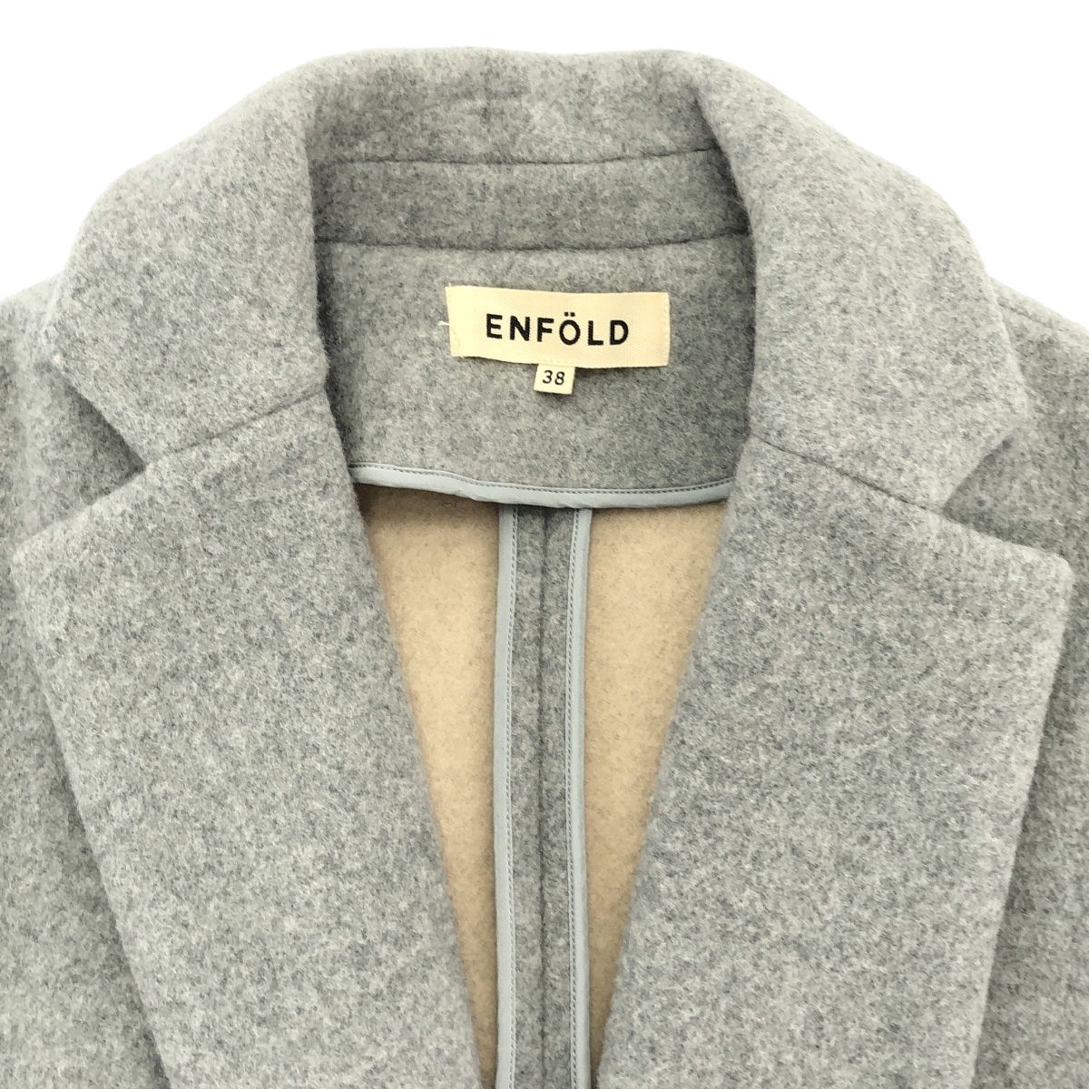 ENFOLD エンフォルド 16AW リバーウールスリットコート