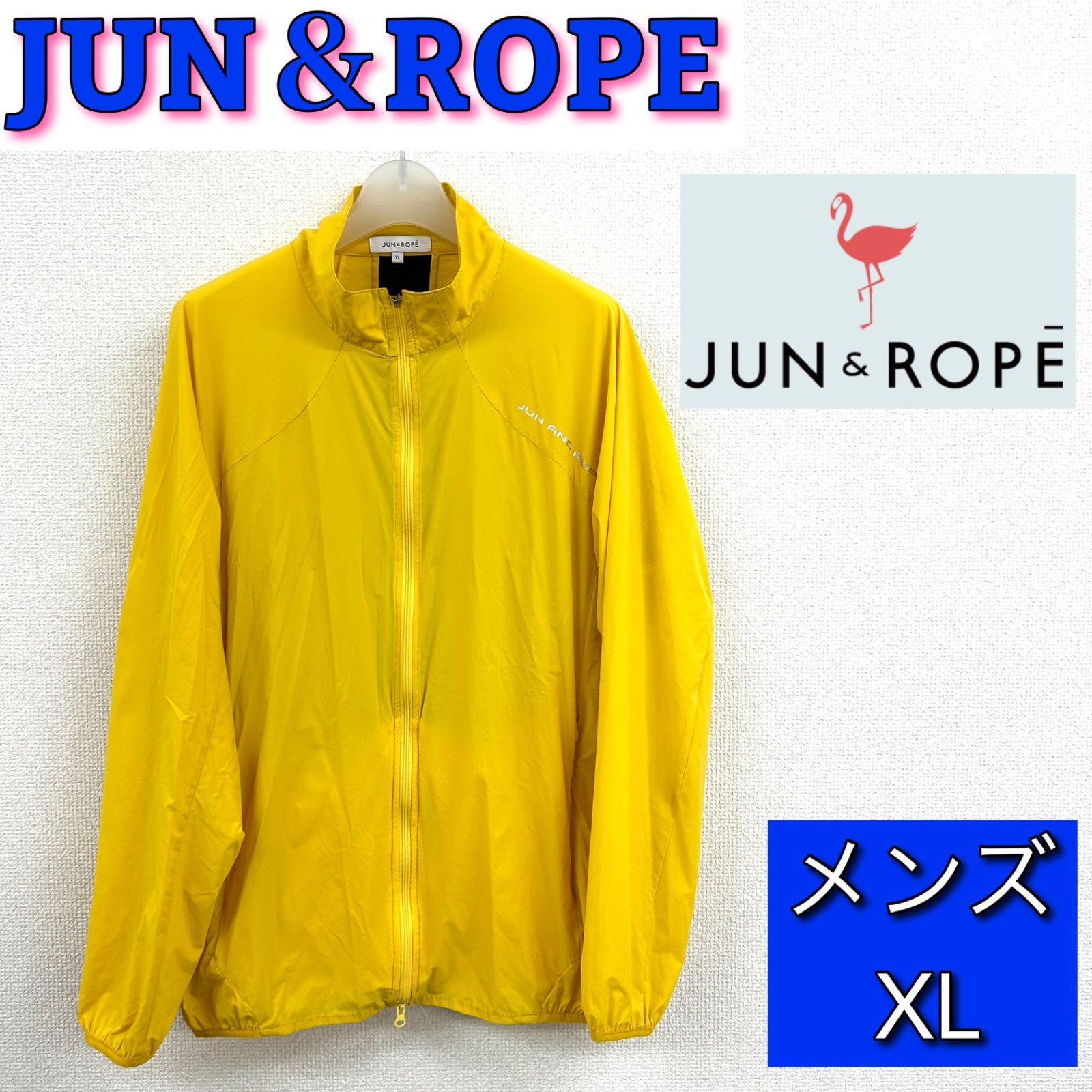 美品】JUN＆ROPE ジュンアンドロペ ナイロン ジャケット ブルゾン薄手