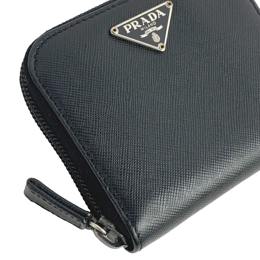 PRADA ラウンドポーチ コインケース ブラック 黒 PRADA プラダ コインケース ナイロン ブラック ラウンド