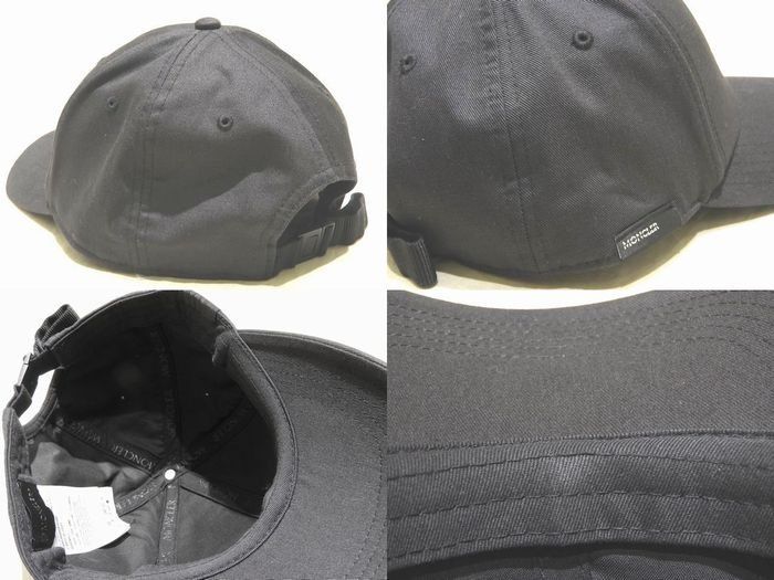 美品 MONCLER モンクレール ベースボールキャップ ☆ ブラック