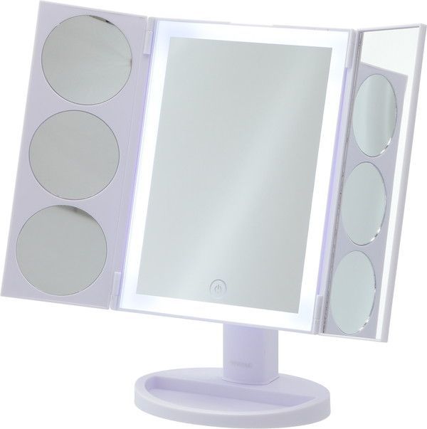 ＬＥＤ三面卓上ミラー ナタリー