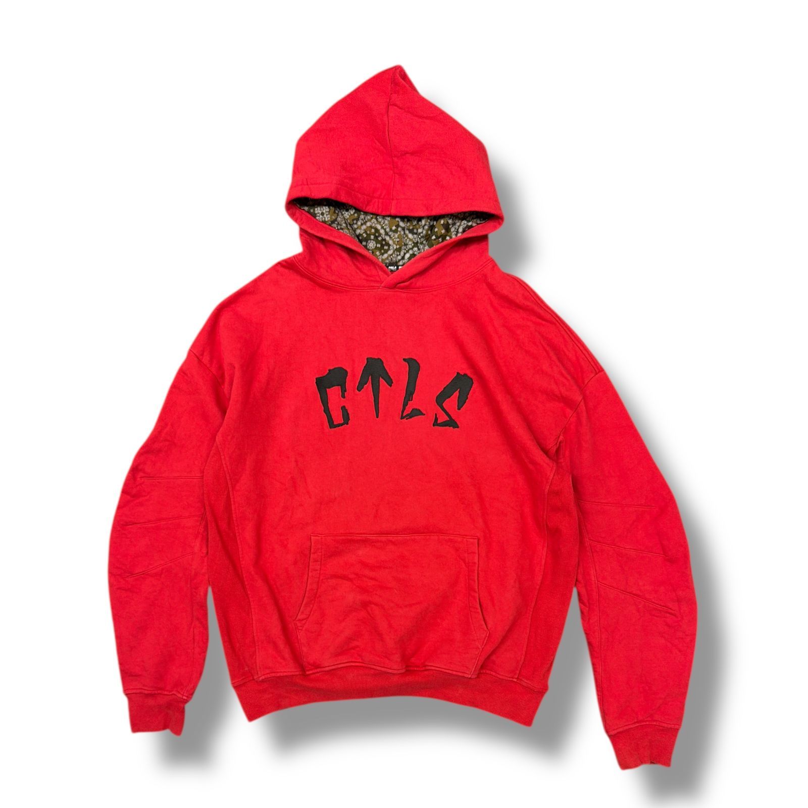 CVTVLIST 21AW FLEECE ARCHED LOGO USUAL HOODIE バンダナ柄