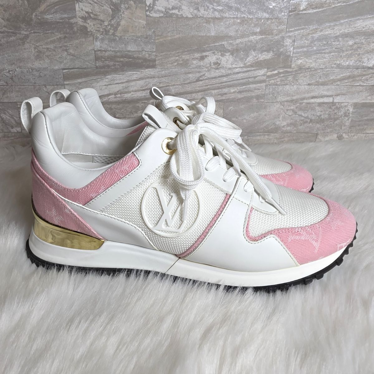 レザー モノグラムデニム