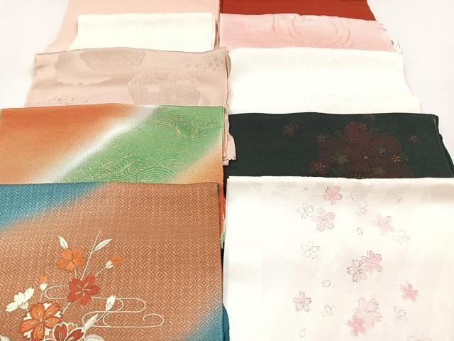 平和屋着物★和装小物　上質な帯揚げ　10枚セット　逸品　CAAM3134xi 和装小物 帯揚げ10枚 平和屋着物☆和装小物 上質な帯揚げ 10枚