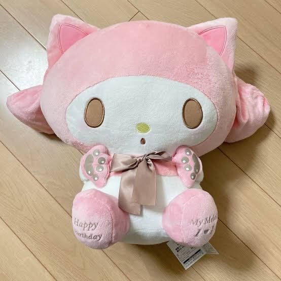 マイメロディ 桃猫コスプレお誕生日 超BIG DX ぬいぐるみ - メルカリ