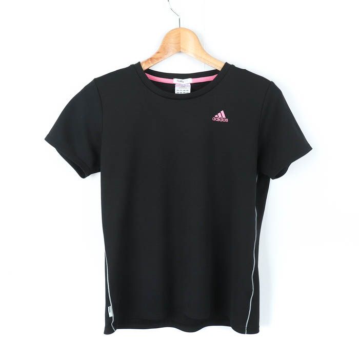 アディダス 半袖Tシャツ ワンポイントロゴ スポーツウエア クライマライト レディース Lサイズ ブラック adidas 【中古】 - メルカリ