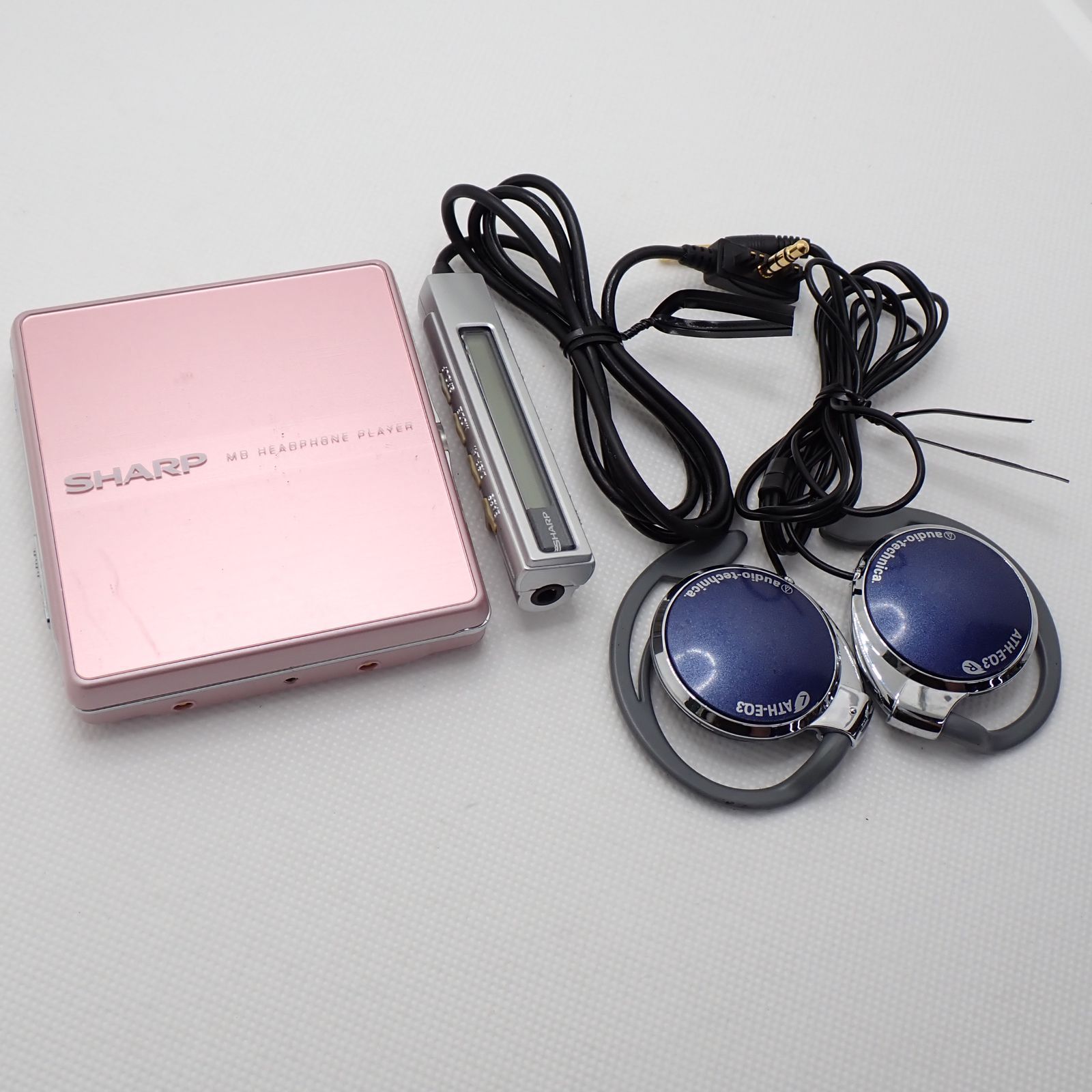送料無料 SHARP シャープ MD ヘッドフォンプレーヤー MD-ST600-P