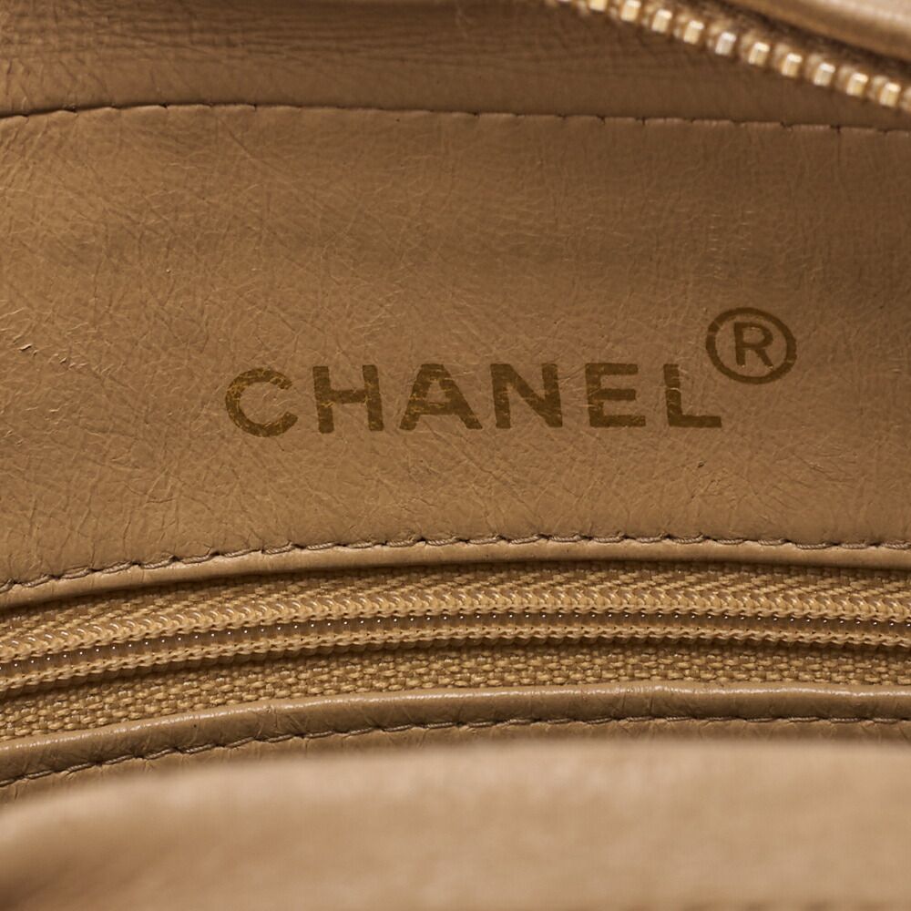 シャネル フリンジ チェーンショルダーバッグ マトラッセ ベージュ ラムスキン ◇◇ 超美品 CHANEL ☆ シャネル マトラッセ ヴィンテージ