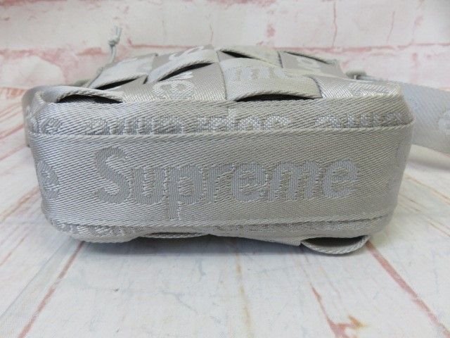 【中古】Supreme ｼｭﾌﾟﾘｰﾑ Woven Shoulder Bag ｼｮﾙﾀﾞｰﾊﾞｯｸﾞ ｻｺｯｼｭ ｸﾞﾚｰ  991802466