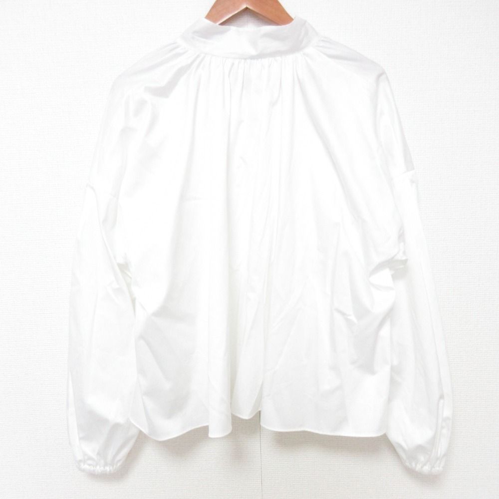 ebure - 美品 21SS ebure エブール パフスリーブ リボンブラウス サイズ38 ホワイト レディース 古着 中古 USED 美品 21SS ebure エブール パフスリーブ リボンブラウス サイズ