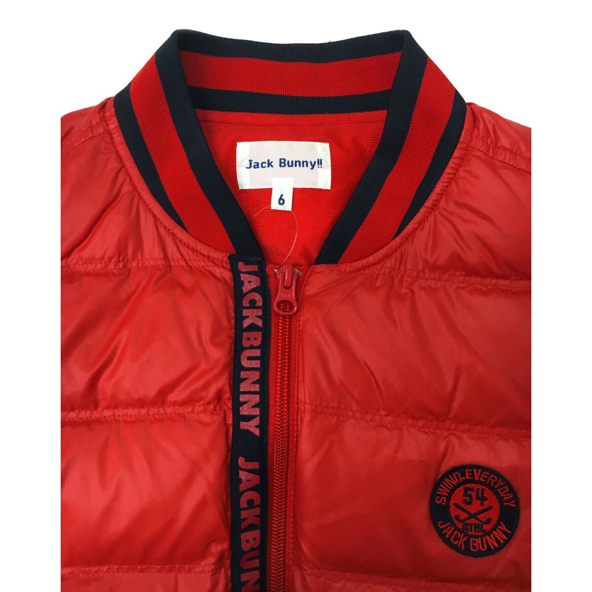 中古 メンズ ジャックバニー Jack Bunny!! ダウンベスト 6(LL) 赤