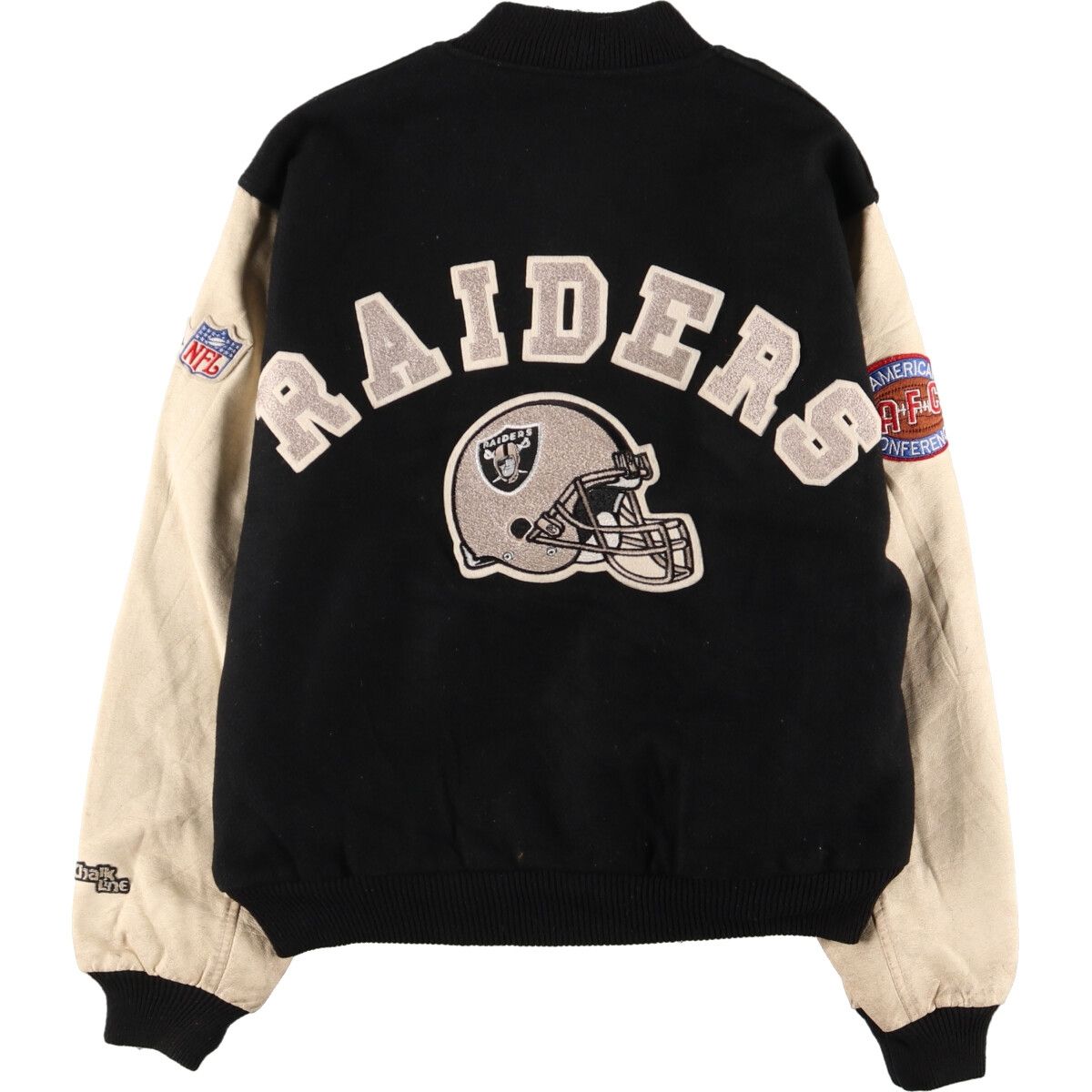 古着 90年代 NFL LOS ANGELES RAIDERS ロサンゼルスレイダーズ 袖革