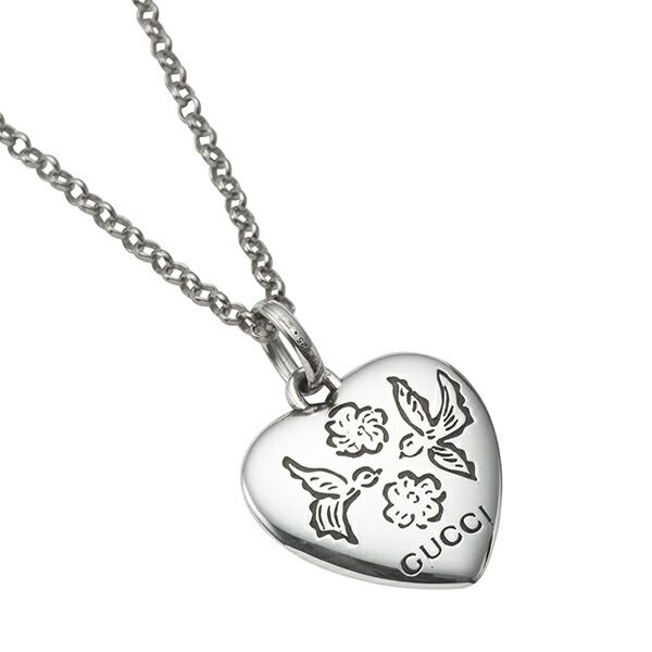 新品 グッチ GUCCI ネックレス ブラインド フォー ラブ シルバー