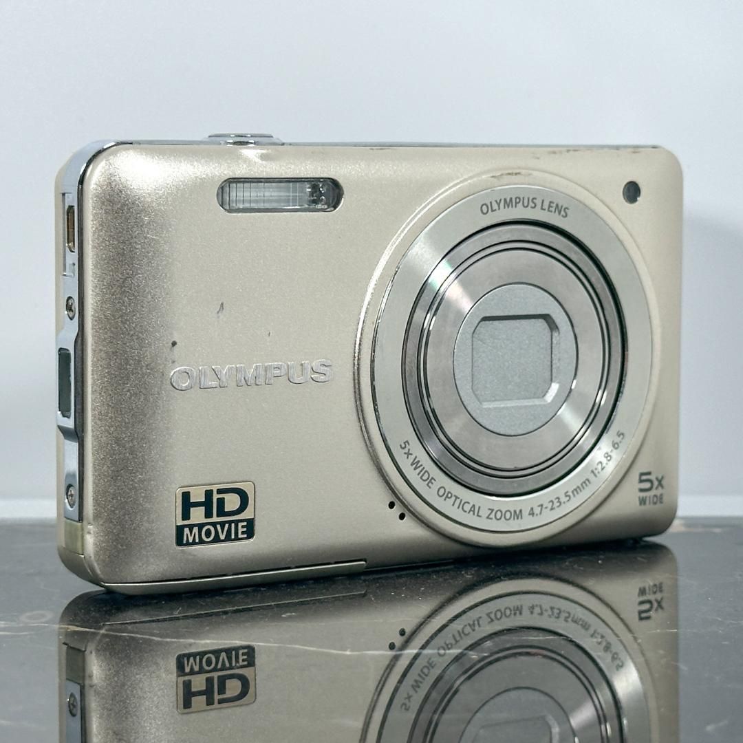  OLYMPUS VG-145 シャンパンゴールド オリンパス デジタルカメラ コンデジ コンパクトデジカメ カメラ 動作品 広角26 mm 光学5倍ズーム スリム 軽量モデル 上品 レトロデジカメ コンパクトデジタルカメラ デジタルカメラ