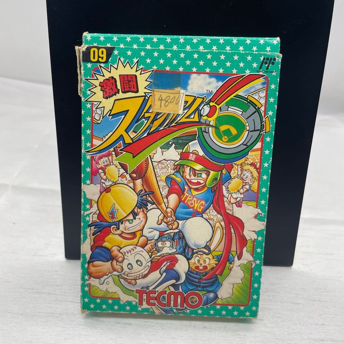 ファミコンソフト】激闘スタジアム！ TECMO 箱・説明書付き レトロ