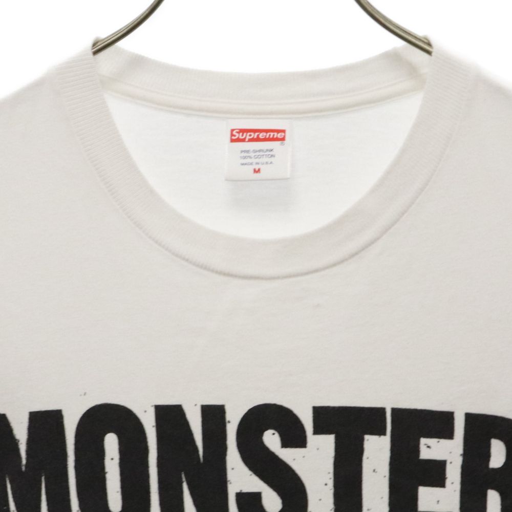 SUPREME (シュプリーム) 21AW Monster Tee モンスター レタリングプリント クルーネック 半袖Tシャツ カットソー ホワイト  - メルカリ