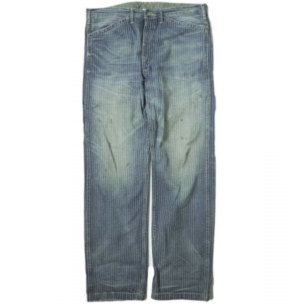 RRL ダブルアールエル WABASH STRIPE PAINTER PANTS ウォバッシュストライプペインターパンツ 782825775001  36 Indigo Double RL R211 ヴィンテージ加工 ボトムス g11249