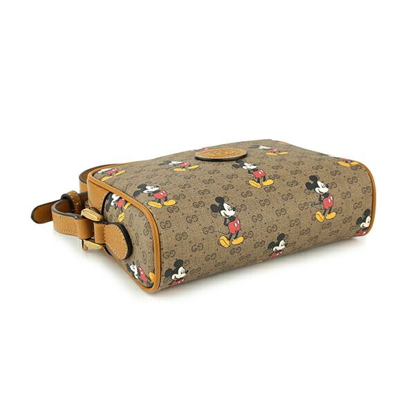 新品 グッチ GUCCI ショルダーバッグ ディズニー x グッチ ベージュ/エボニー 新品 グッチ GUCCI ショルダーバッグ ディズニー x グッチ ベージュ