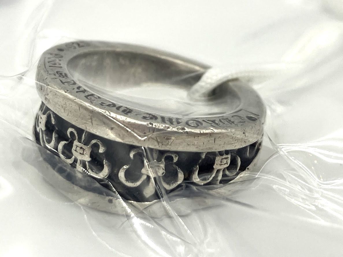 ITTBU65RV55Y】CHROME HEARTS クロムハーツ ナロー Vバンド リング BS 