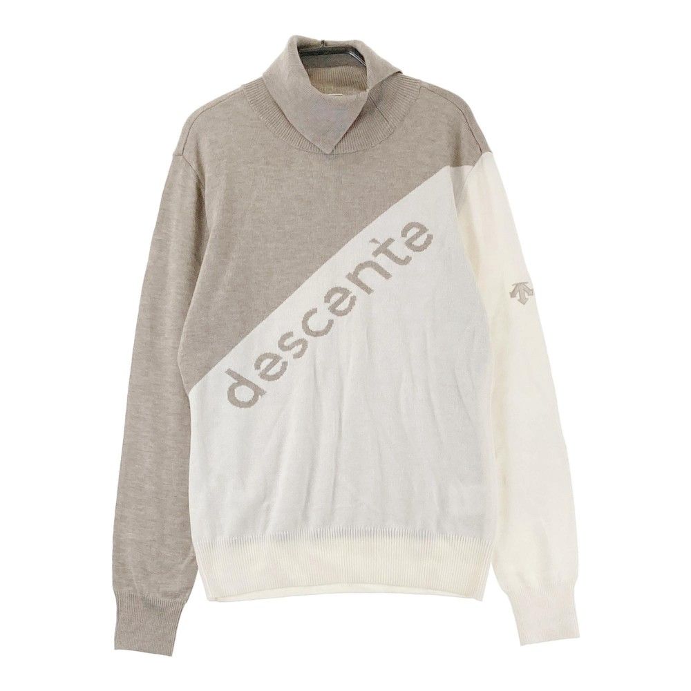 サイズ：L DESCENTE GOLF デサントゴルフ  タートルネックニットセーター ウール混  ブラウン系 [240101466352] ゴルフウェア レディース ストスト サイズ：L DESCENTE GOLF デサントゴルフ タートルネックニット