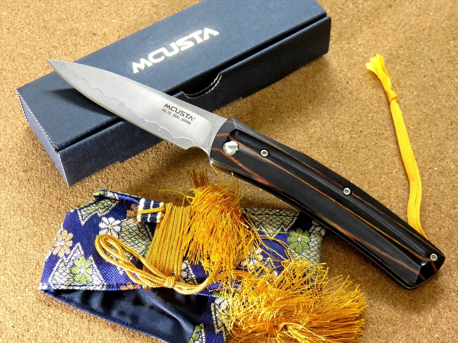 ナイフ フリクションフォルダー 7.5cm (75mm) MCUSTA 3層鋼 VG-10 関の 