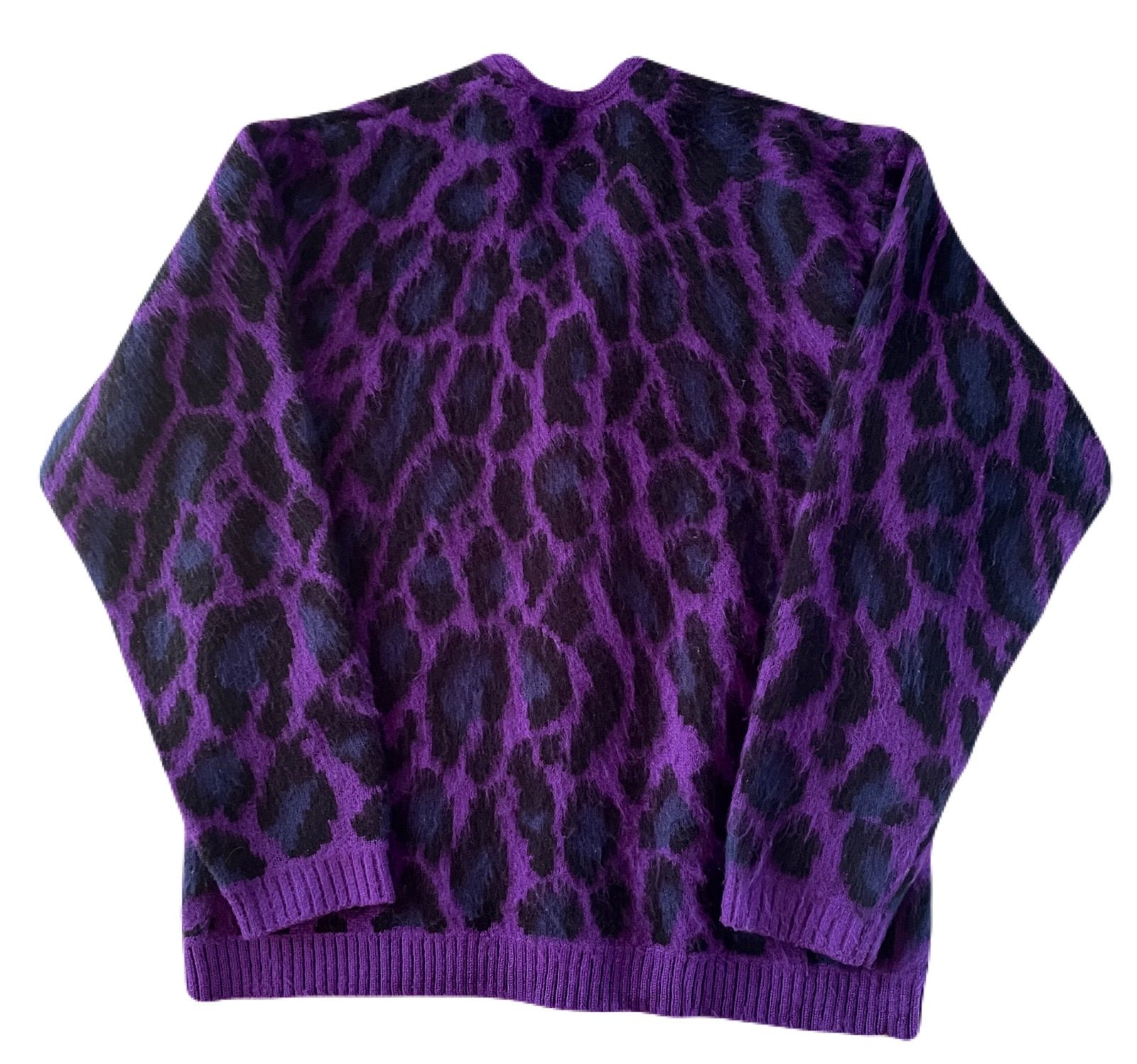 TOWN CRAFT PENNEY'S カーディガン ヒョウ柄 パープル サイズ M - メルカリ
