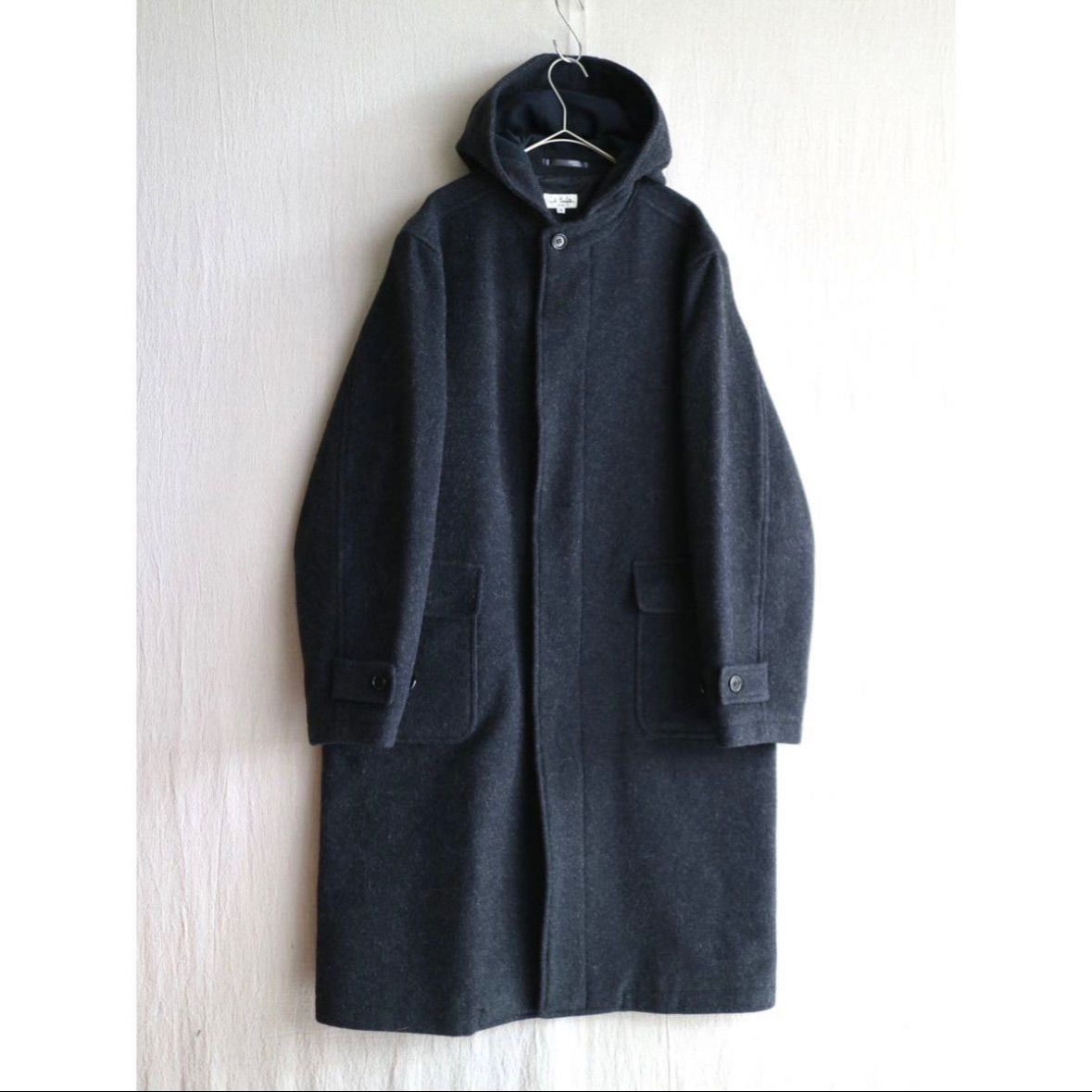 vintage  グレー フーデット ロングコート 90s vintage グレー フーデット ロングコート 90s