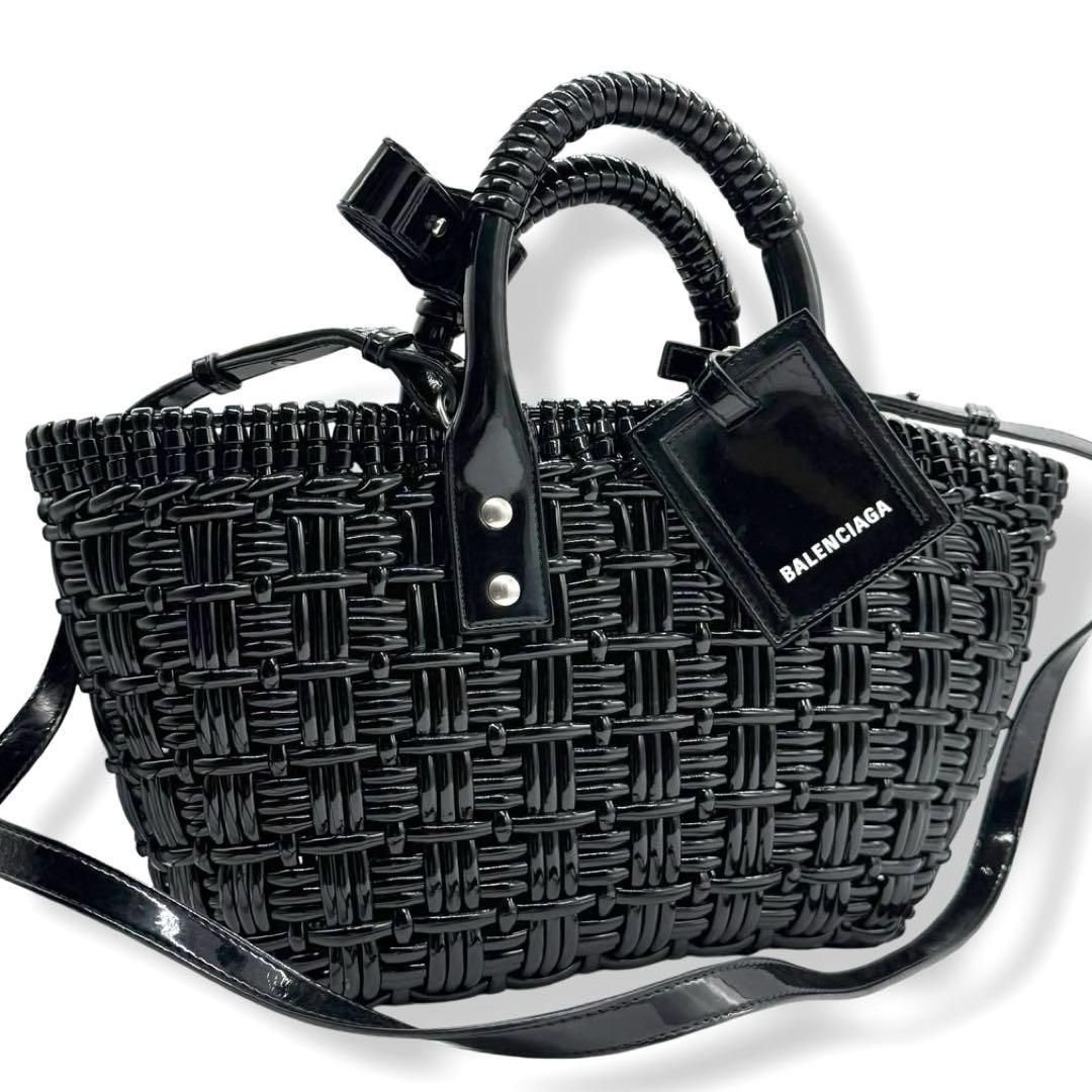 使用わずか バレンシアガ ビストロXS 2way ショルダーバッグ 黒 4045