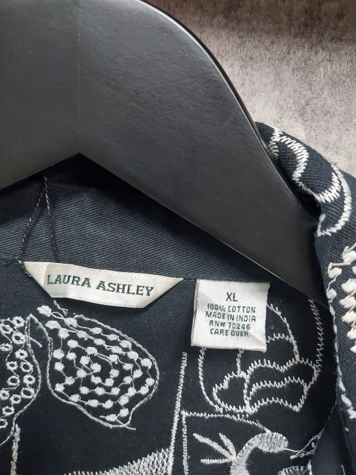 US古着】LAURA ASHLEY Flower Stitch Embroidery Design Jacket 