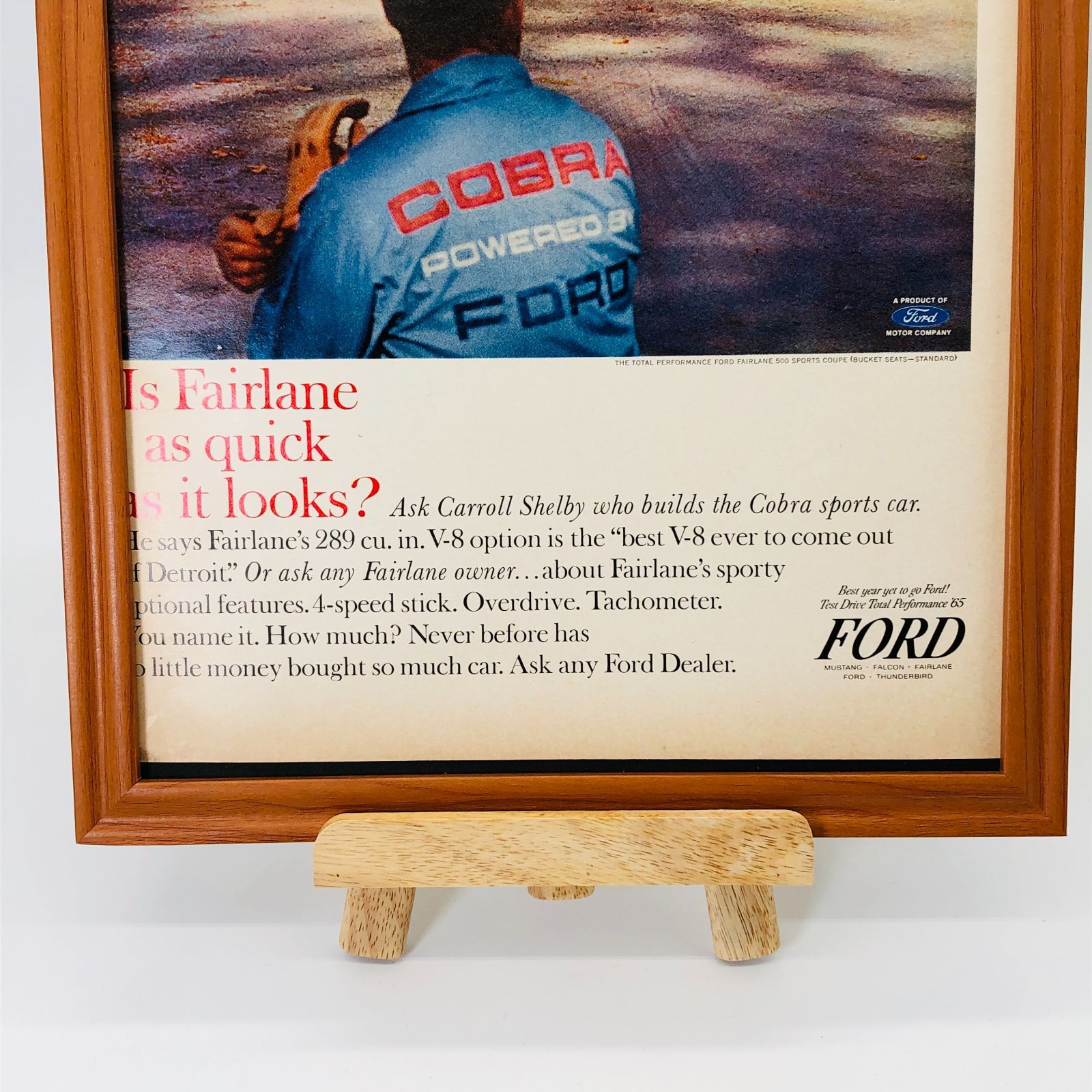 ビンテージ 広告 ポスター フレーム付 当時物 オリジナル 『 フォード （FORD) 』 1960's アメリカ 輸入 雑貨 ヴィンテージ 雑誌  アドバタイジング レトロ ( AZ1126 ) - メルカリ