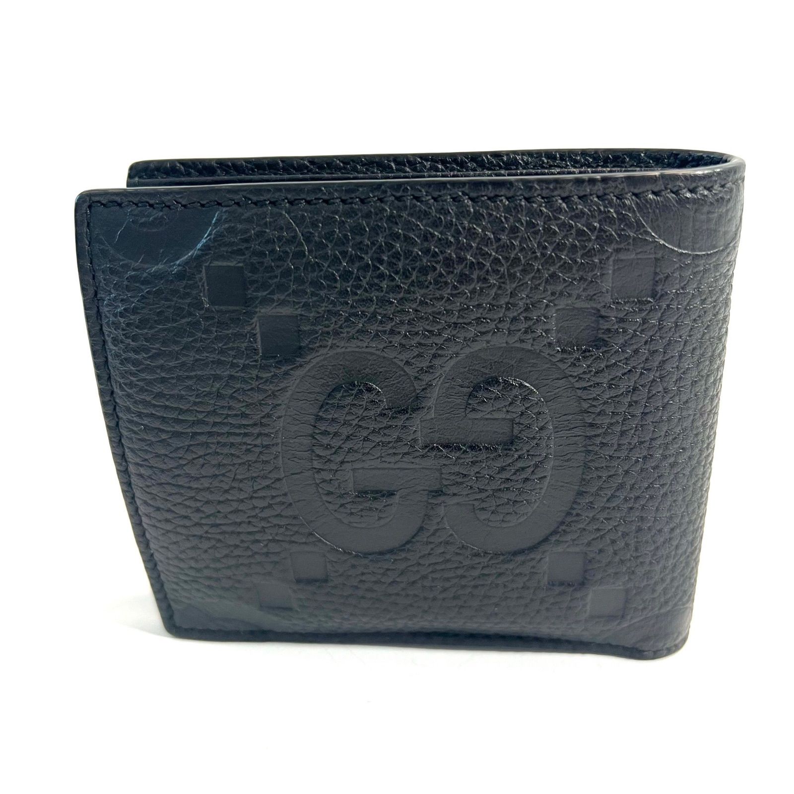 グッチ GUCCI 739479 ジャンボGG 二つ折り財布 ブラック グッチ GUCCI 739479 ジャンボGG 二つ折り財布 ブラック