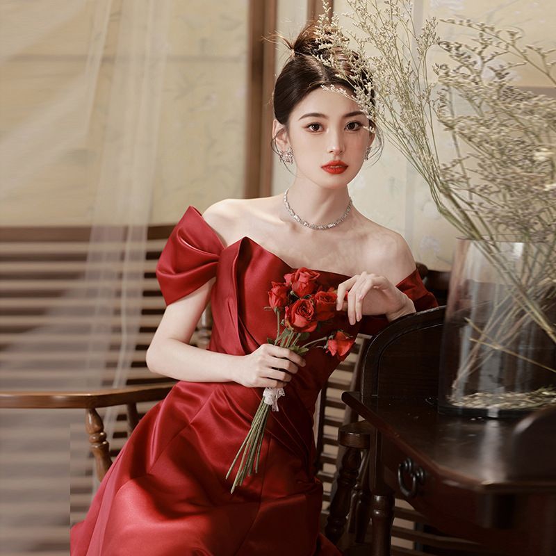 ロングドレス 敬酒服