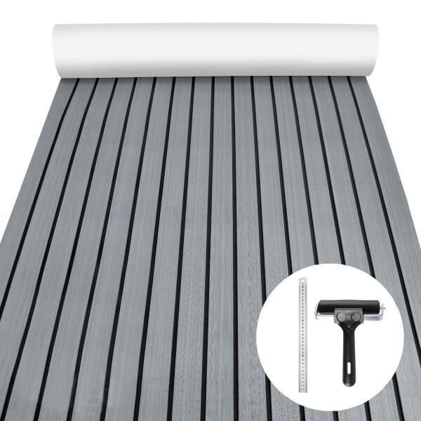 デッキシート 240 x 90cm デッキマット 船 アップグレードされた高強度接着剤ボート デ