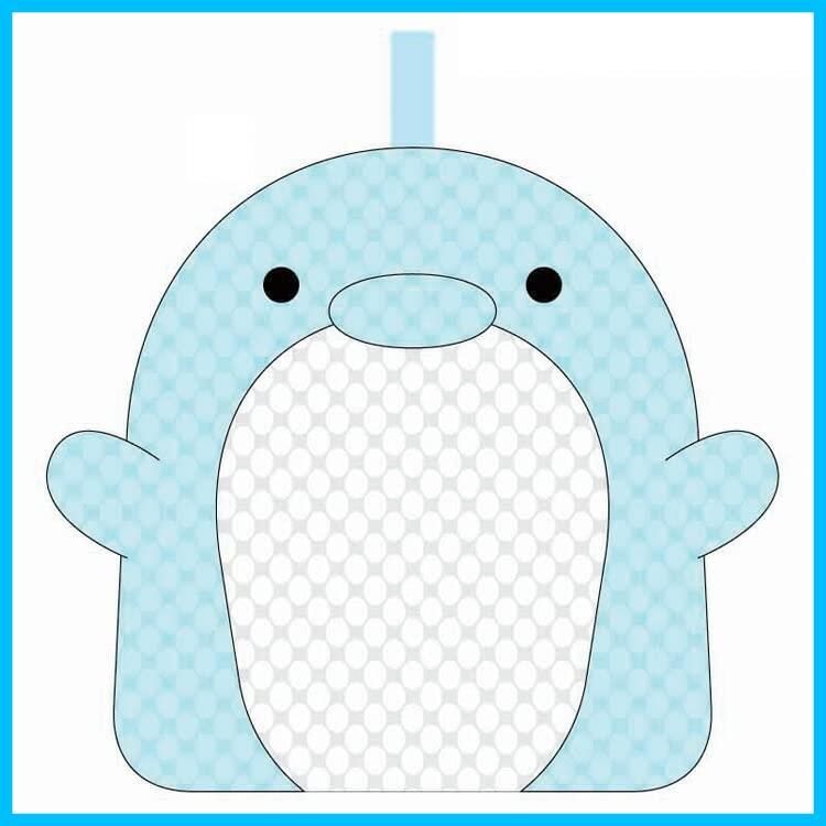 人気商品 アニマルパペット型バススポンジ イルカ W17×H18×D7cm アイプランニング 451A