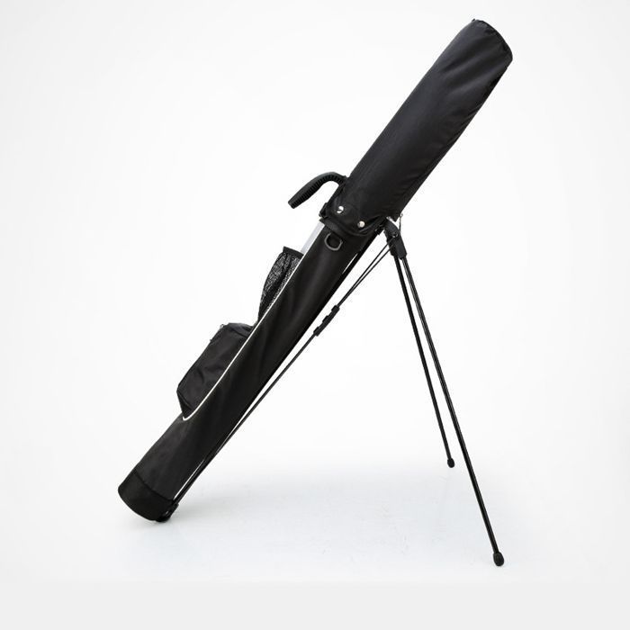 クラブケース スタンド 背負える ゴルフ ショルダーベルト フード付き