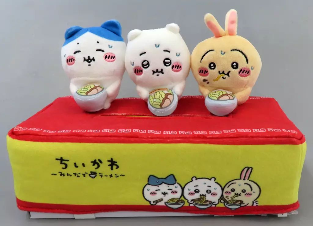【新品】ちいかわ一番くじ・ラストワン賞 郎ティッシュケース　みんなでラーメン 一番くじ（BANDAI SPIRITS） on X: 