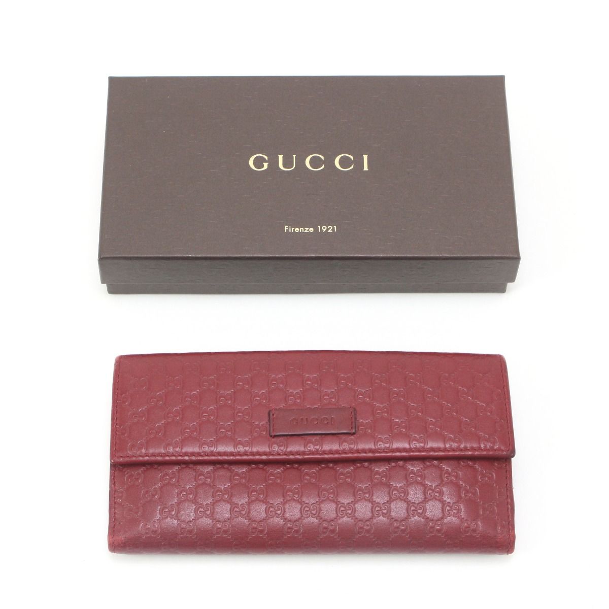 $$ GUCCI グッチ マイクログッチ 2つ折り長財布 449393