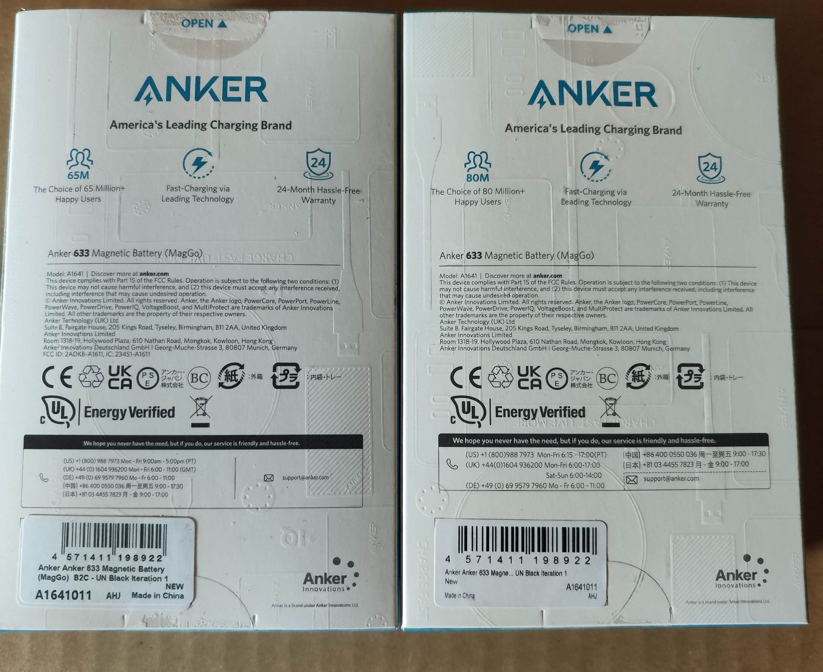 正規品販売！ 新品 Anker 633 Magnetic Battery MagGo 1個 fawe.org