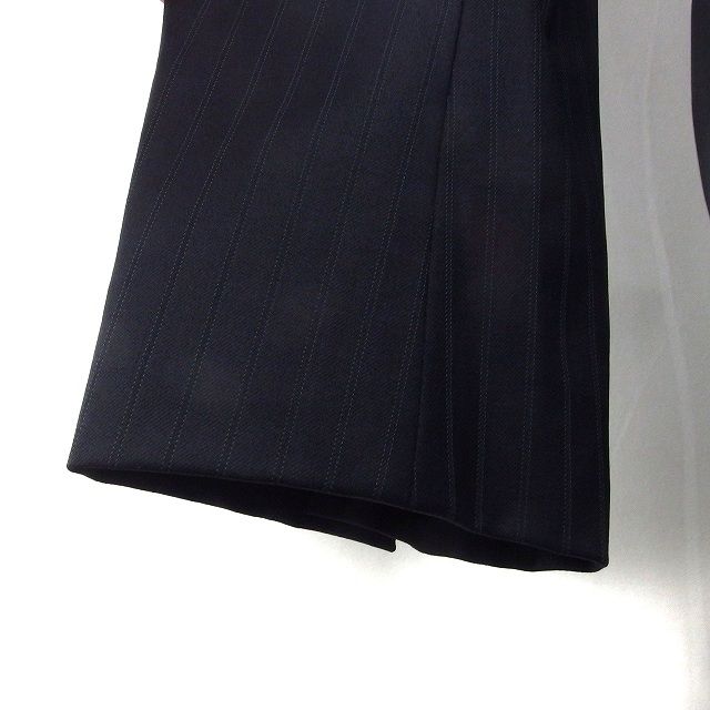 美品　23区 大きいサイズ　パンツスーツ　上下46 セットアップ　黒ストライプ 美品 23区 大きいサイズ パンツスーツ 上下46 セットアップ 黒
