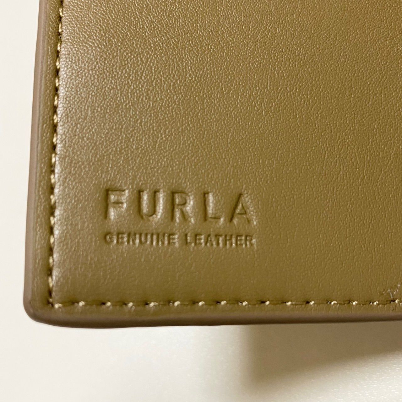 限定セール！FURLA フルラ 三つ折り財布 カーキブラウン系 - メルカリ