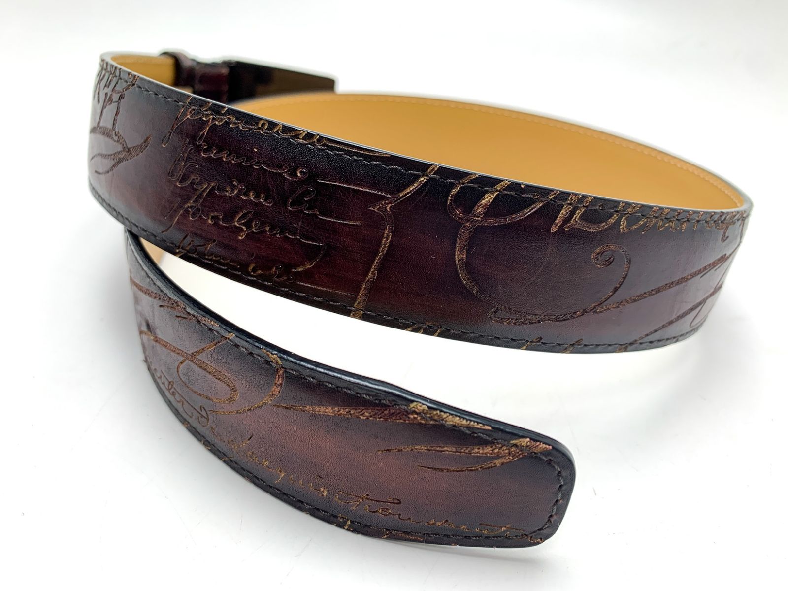 BERLUTI Berluti ベルルッティ ブラウン系 茶 カリグラフィー