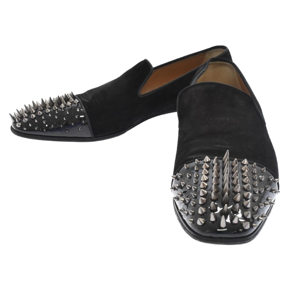 新品未使用 ルブタン スタッズ ローファー Christian Louboutin - ルブタン スタッズ ローファー 革靴