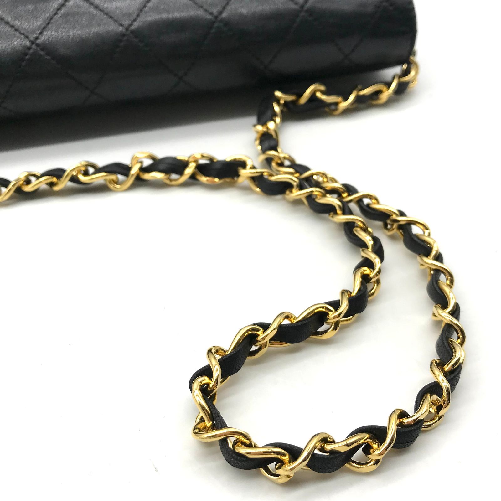 CHANEL シャネル ココマーク マトラッセ ラムスキン プッシュロック  