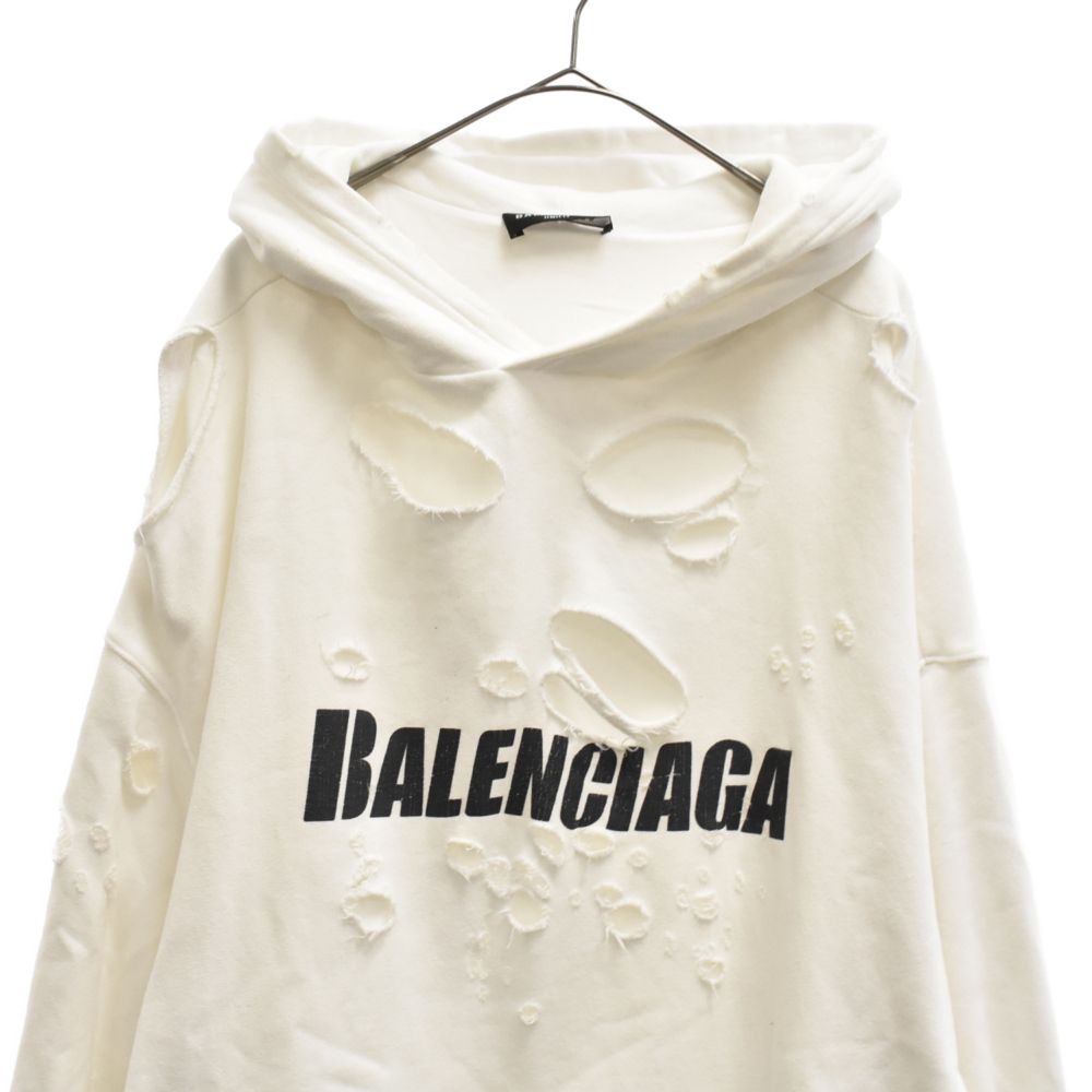 BALENCIAGA (バレンシアガ) 21SS Caps Destroyed Hoodie キャップス