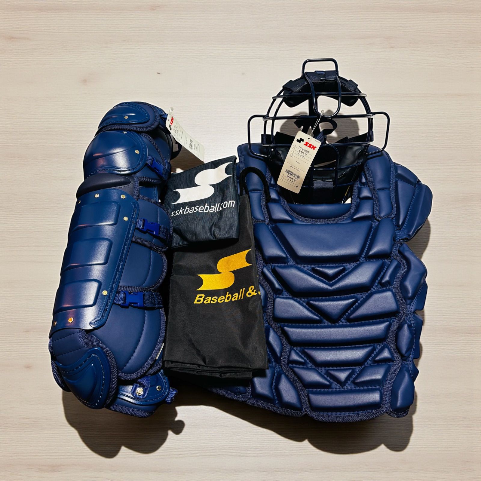 SSK キャッチャー防具 3点セット 専用バッグ付き エスエスケイ