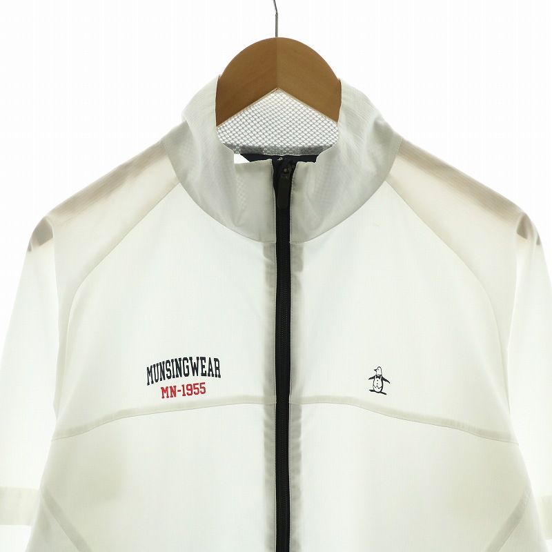 3L Munsingwear ホワイト ジップアップジャケット 3L Munsingwear ホワイト ジップアップジャケット