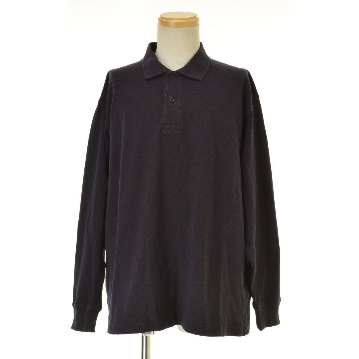COMOLI】19SS P01-05009 Long sleeve Polo Shirt 鹿の子長袖ポロシャツ 