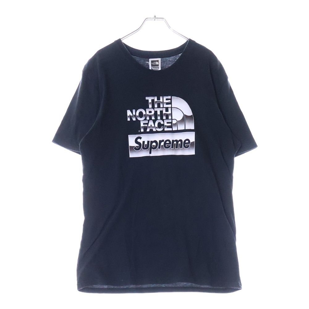 [Supreme x The North Face] コラボ ロゴプリント 半袖 Tシャツ ノースフェイス 偽物 Tシャツ SUPREMEコラボ ロゴプリント
