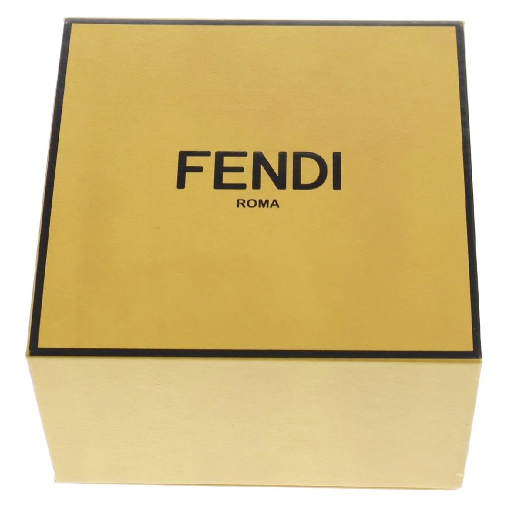 FENDI (フェンディ) FFロゴ フォーエバー ブローチ ブラック/ゴールド